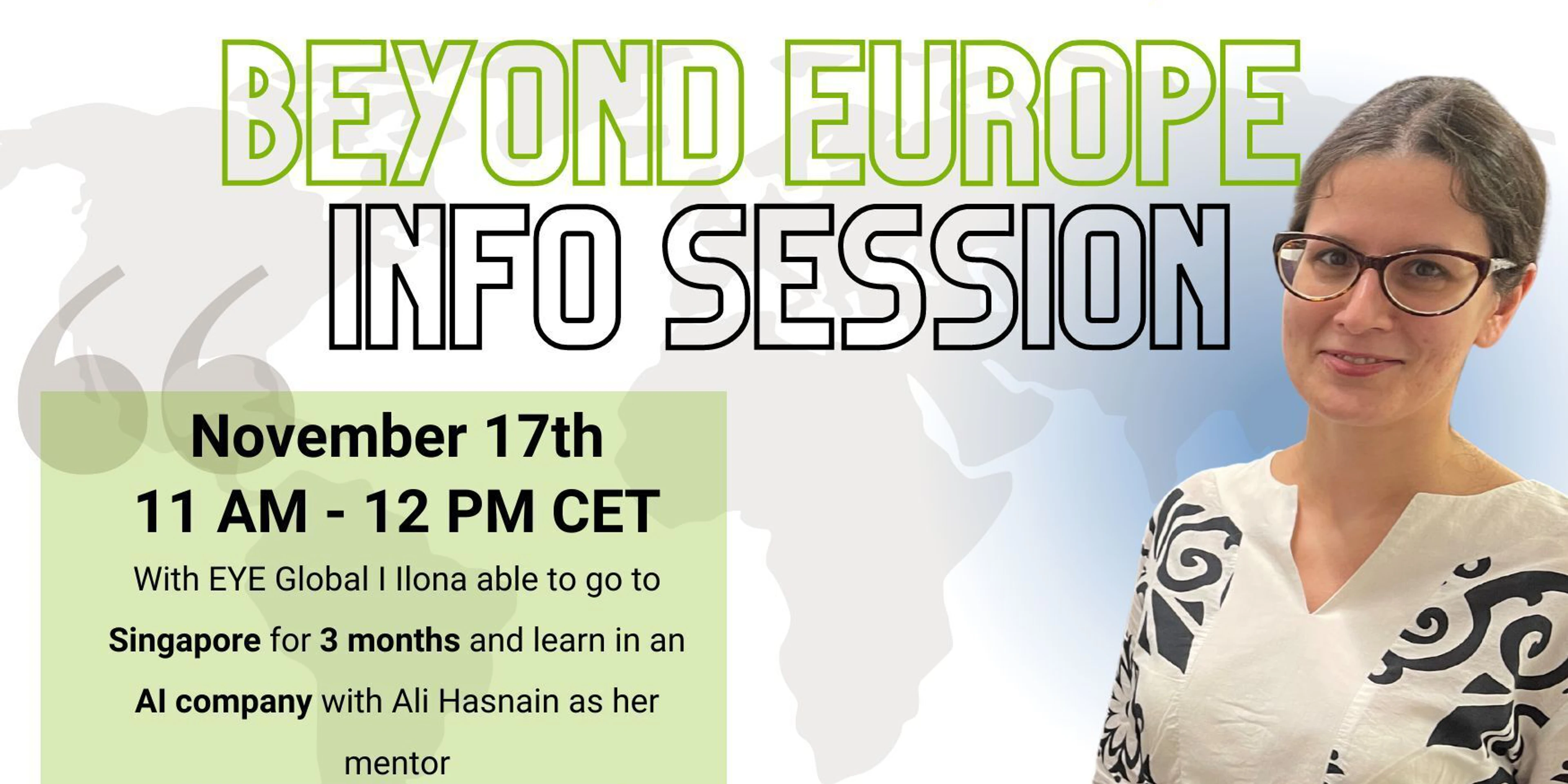 Beyond Europe Info Session November 2022
