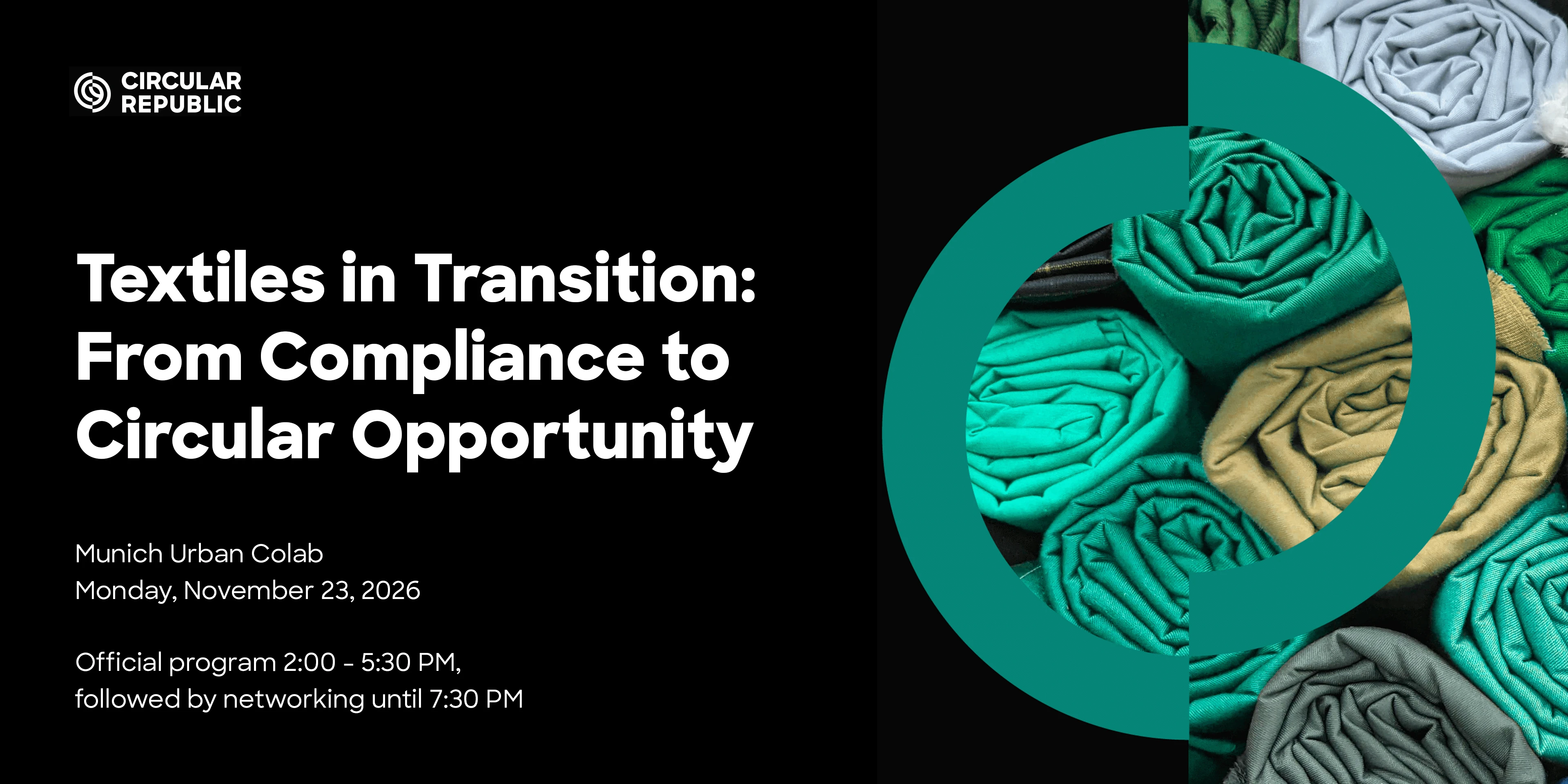 Textiles in Transition: From Compliance to Circular Opportunity, Munich Urban Colab, November 23, 2026