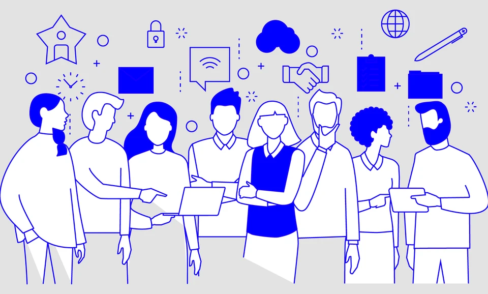 Illu Team Spirit Blue grey