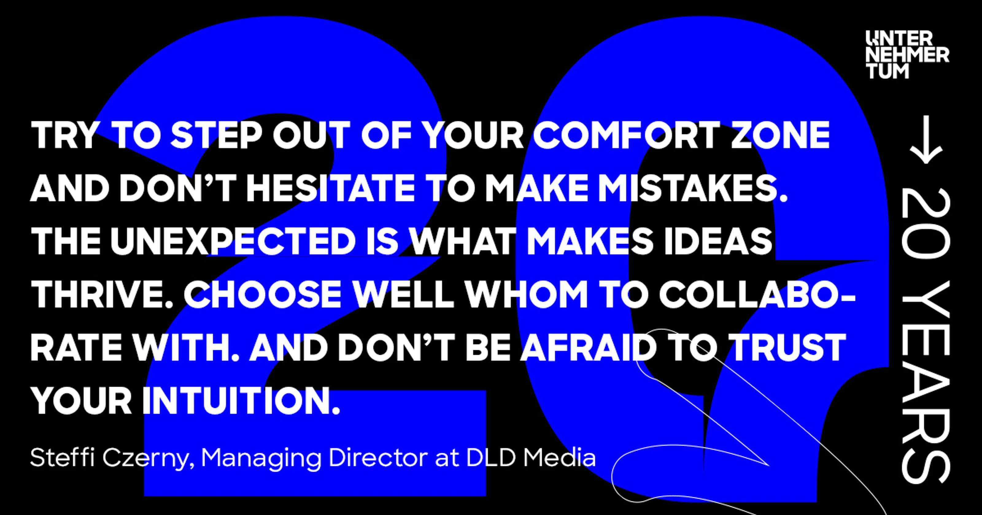 Impuls-Zitat Steffi Czerny auf einer Grafik