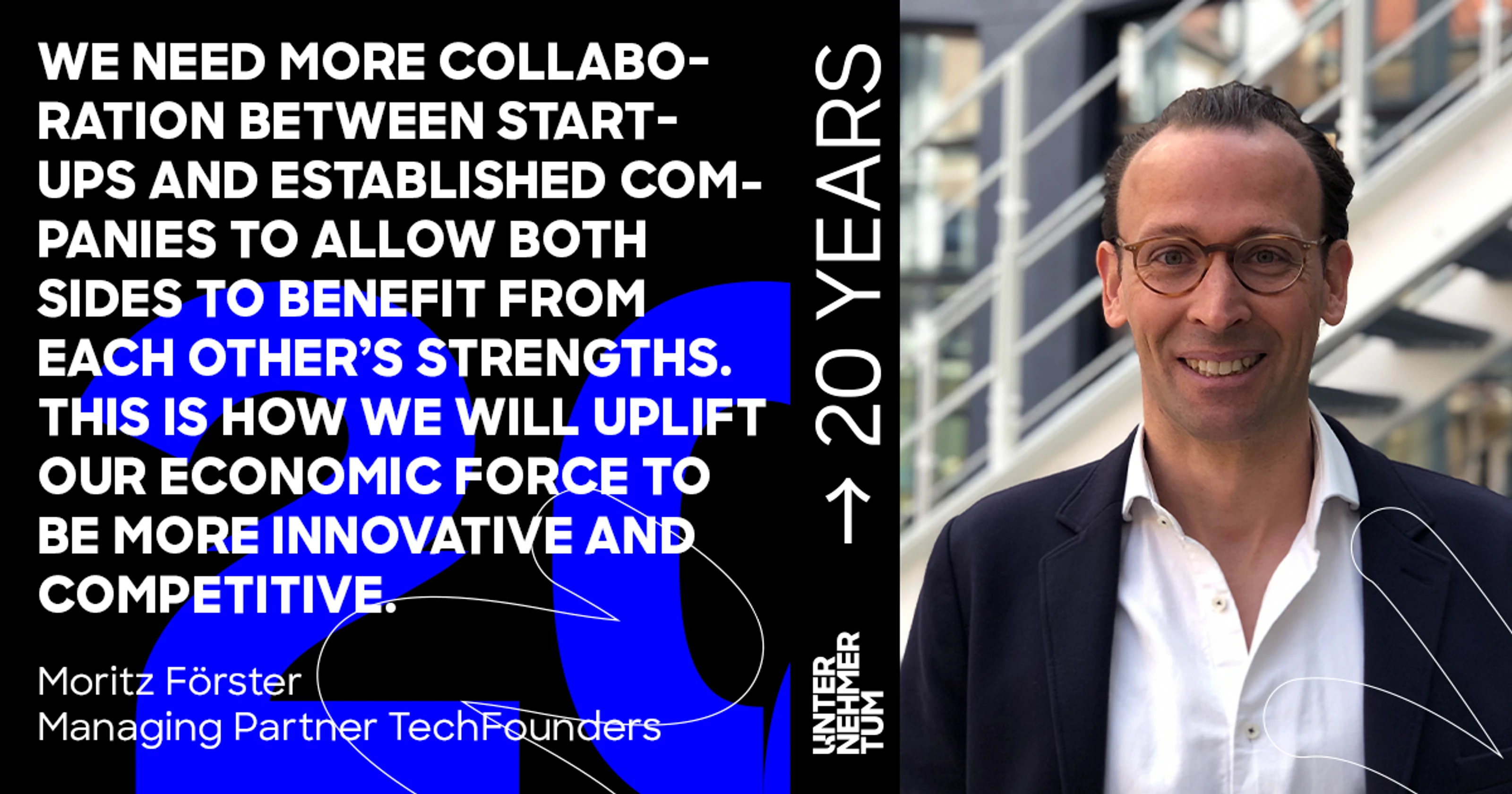 Impuls-Zitat Moritz Förster auf einer Grafik