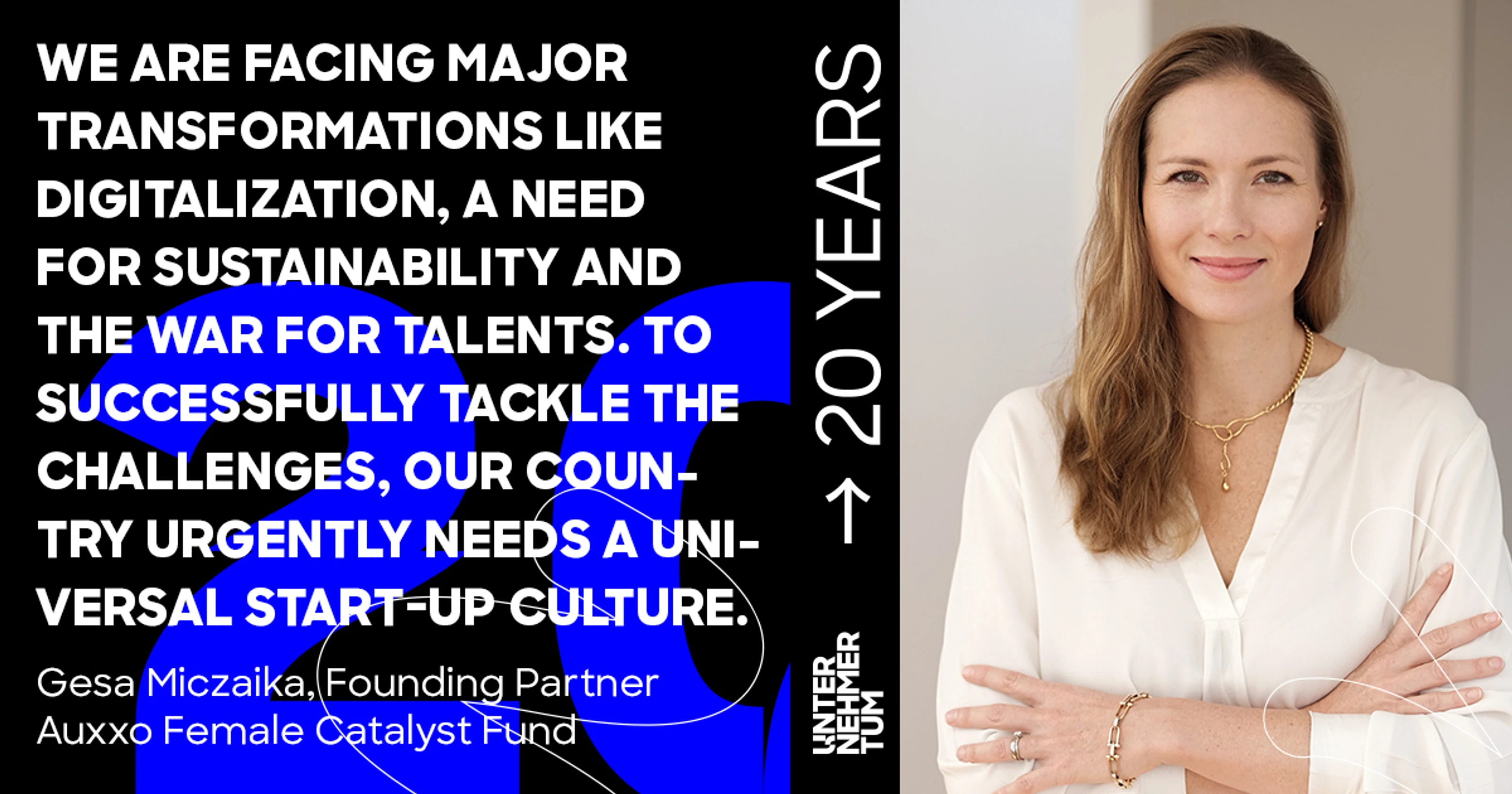 Impuls-Zitat Gesa Miczaika auf einer Grafik