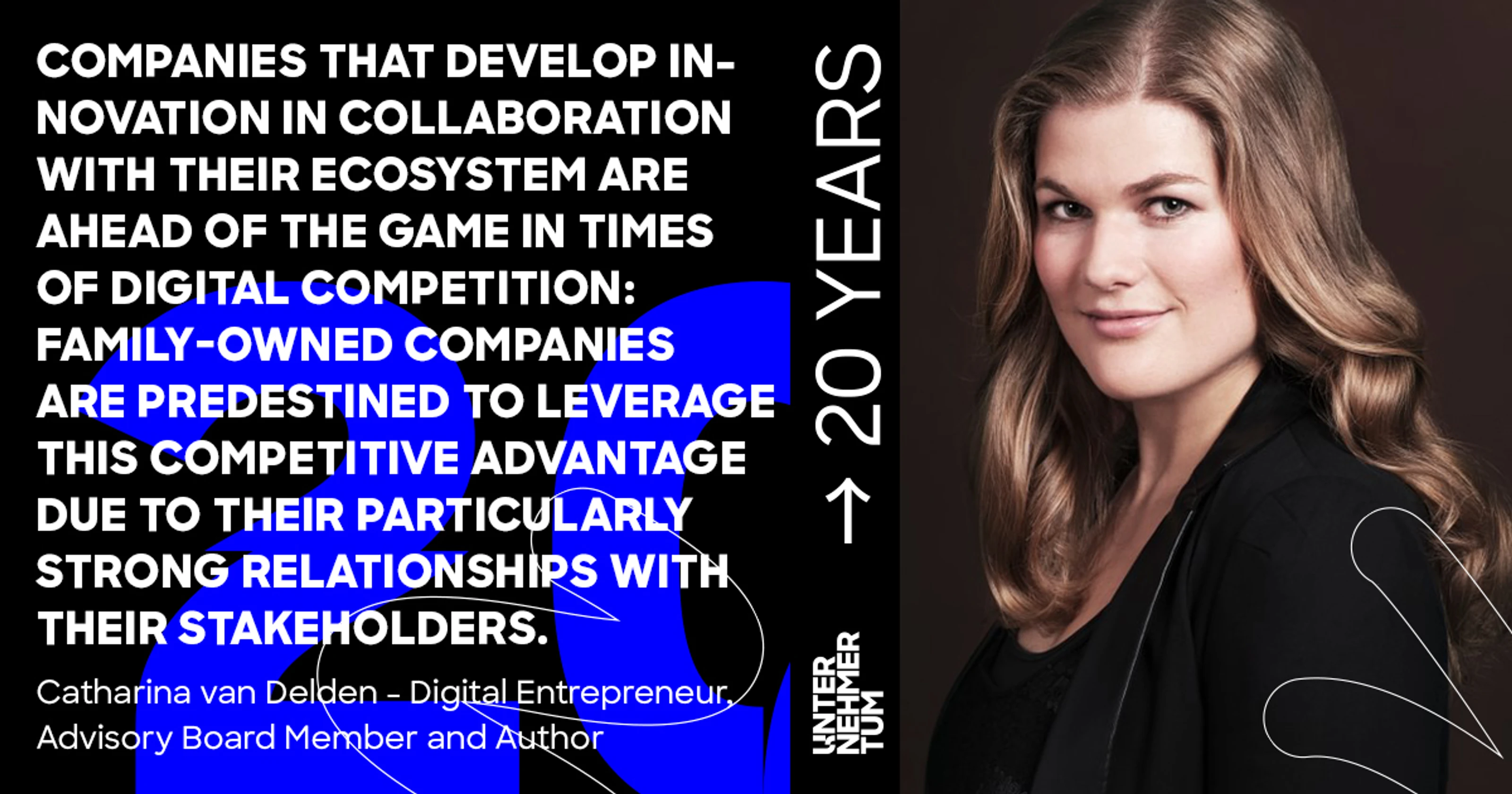 Impuls-Zitat Catharina van Delden auf einer Grafik