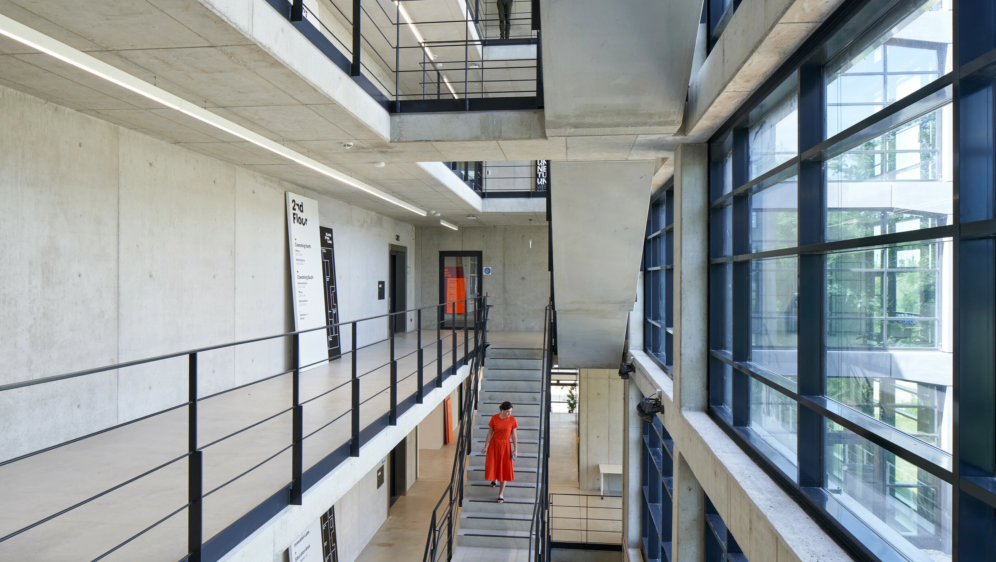 Munich Urban Colab Innenansicht Treppenhaus