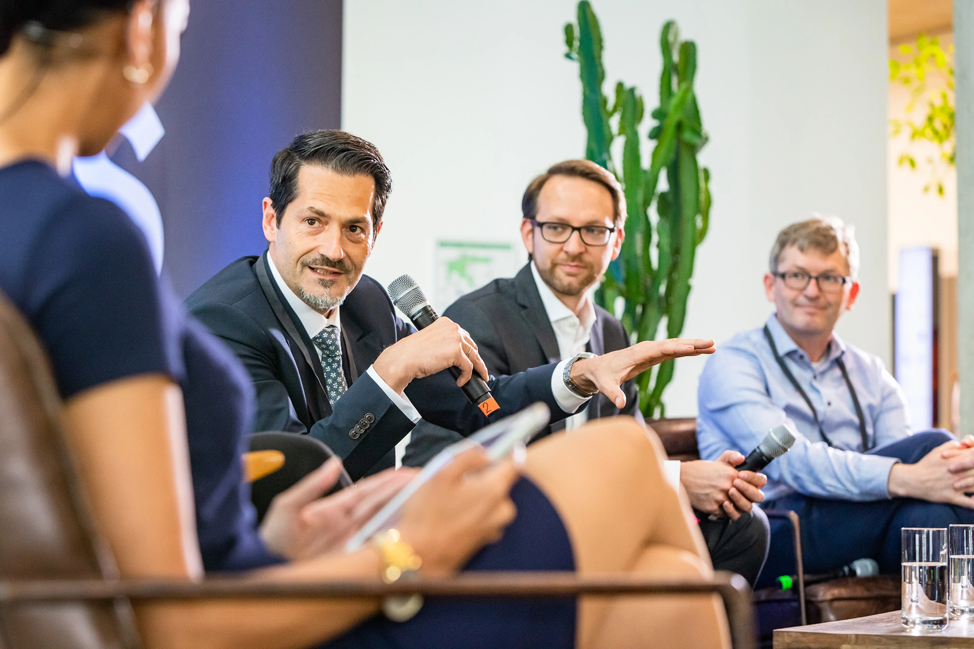 Forum UnternehmerTUM 2022 Panel with five speakers