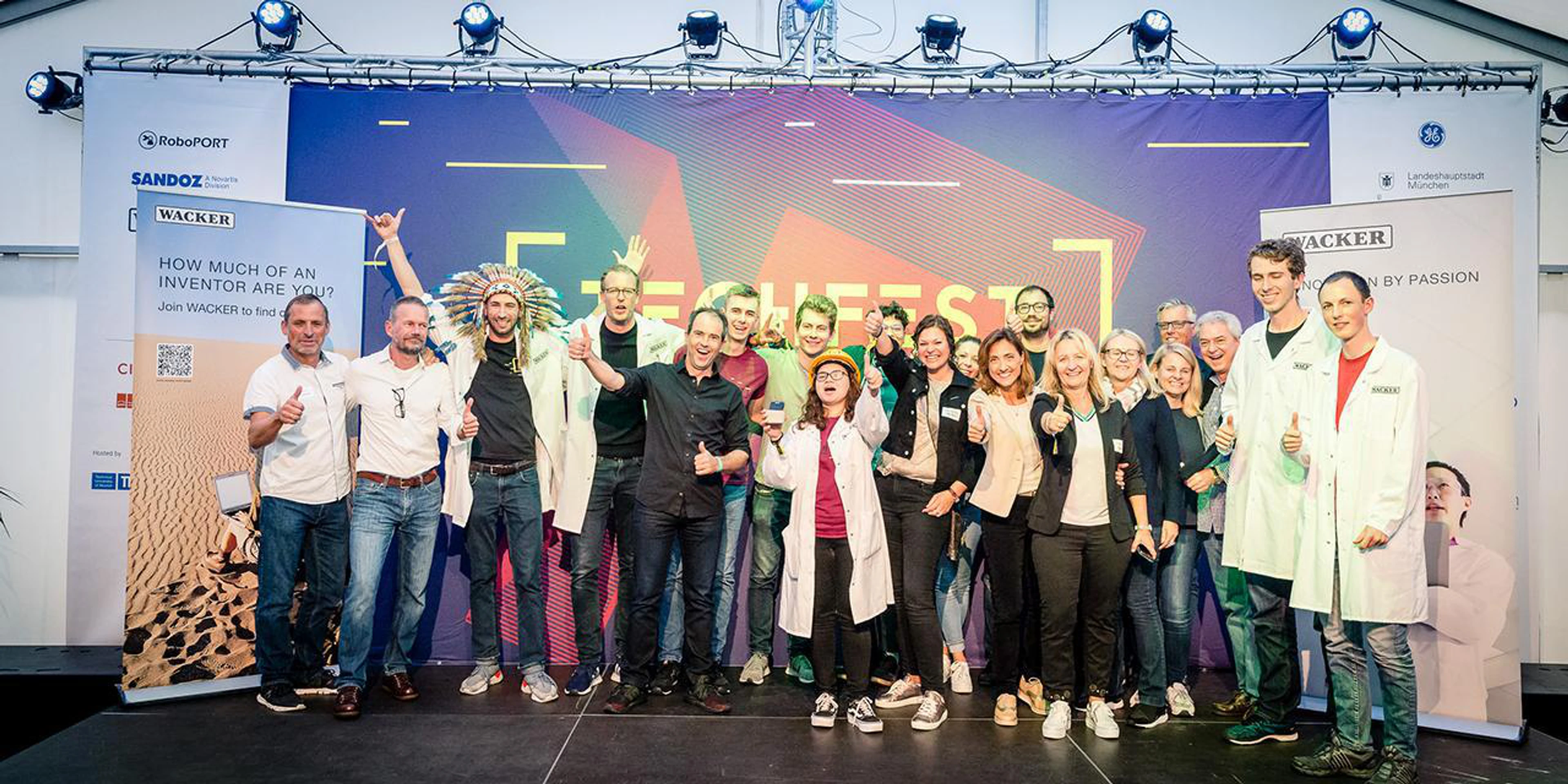 Team der Wacker-Challenge beim TECHFEST 2019