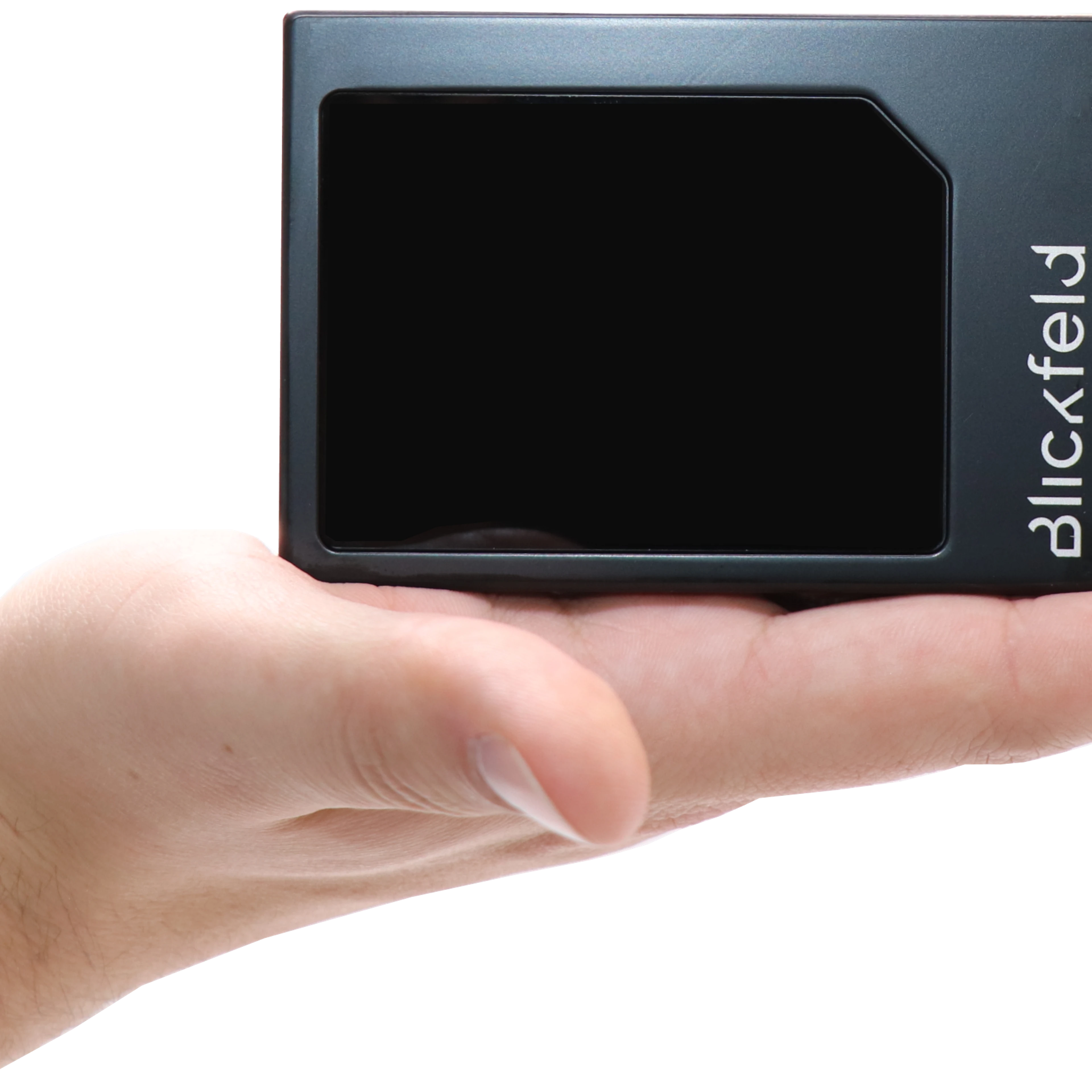 Startup Blickfeld Qb2 product shot hand