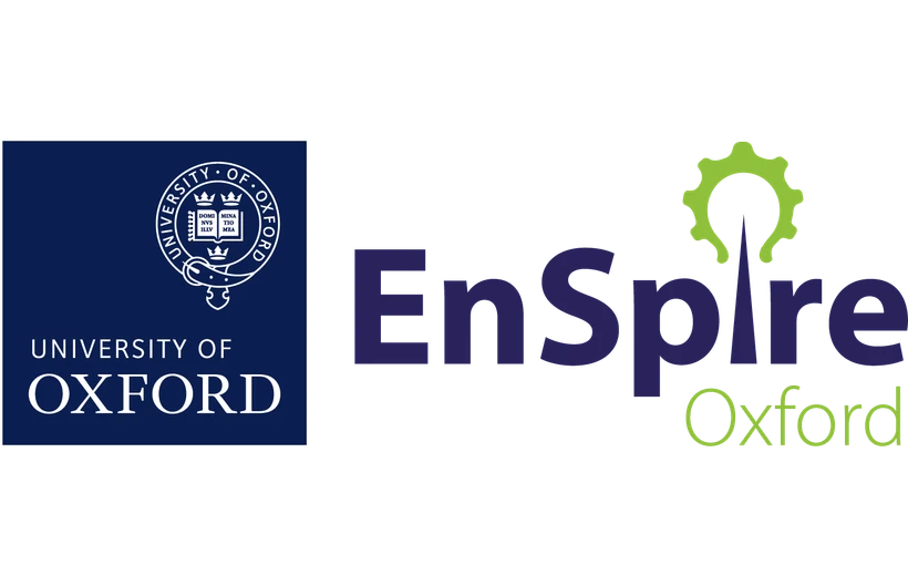 En Spire logo with uni logo GREEN HR
